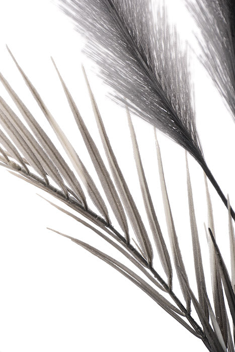 28" Pampas Grass Spray Grey
