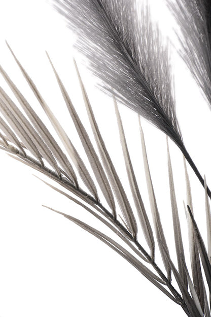 28" Pampas Grass Spray Grey