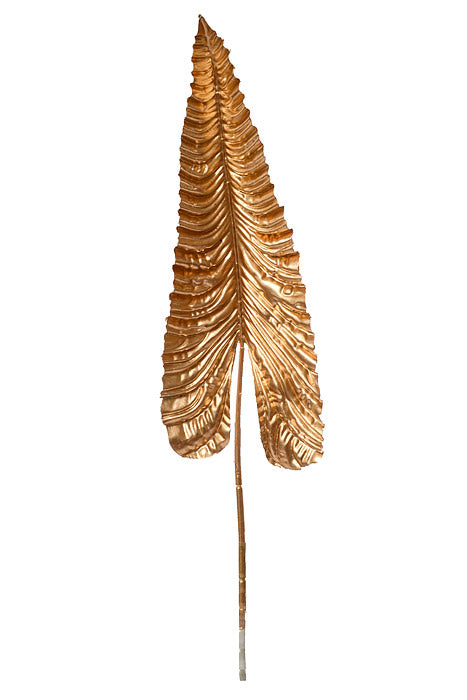 43.5" Metallic Calla Lily Leaf Stem Gold