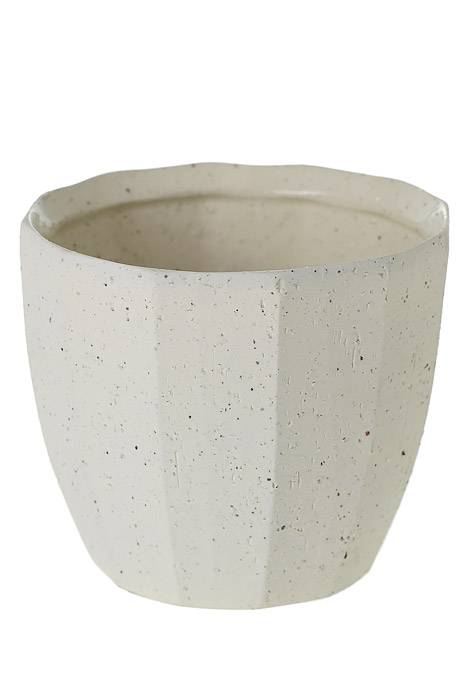 5"x 4.5" Bona Pot Off White