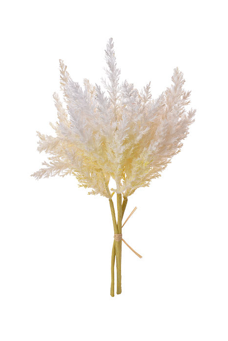 14" Artificial Pampas Grass Bundle (Ivory)