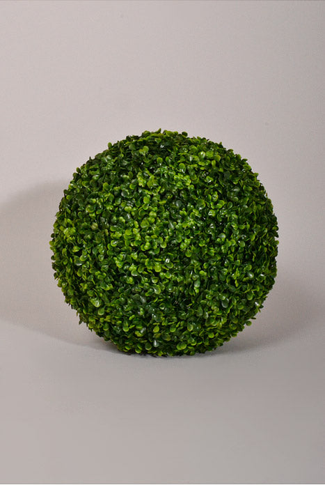 16" Artificial Boxwood Ball Green