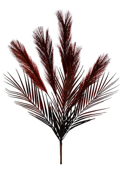 28" Pampas Grass Spray Burgundy