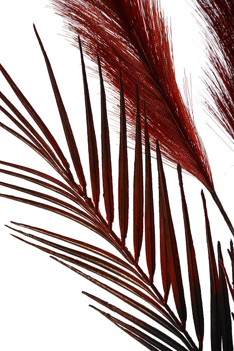 28" Pampas Grass Spray Burgundy