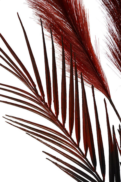 28" Pampas Grass Spray Burgundy