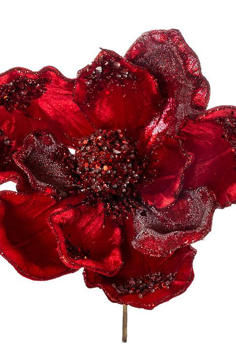 16"x 11" Magnolia Lux Jewel Glitter Pick Red
