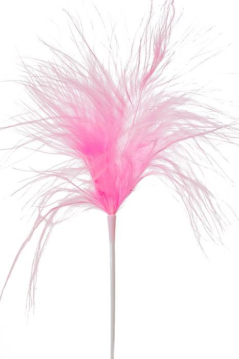 7" Feather Picks Pink Pkg/12