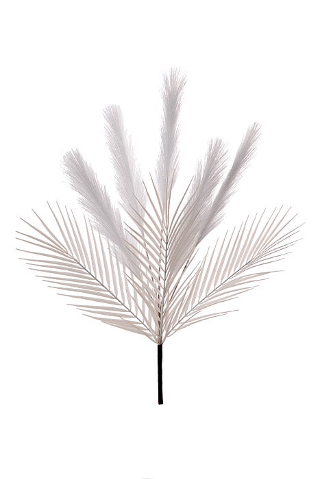 28" Pampas Grass Spray White