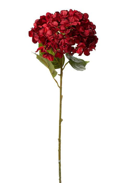 44" Single Giant Silk Hydrangea (Red)