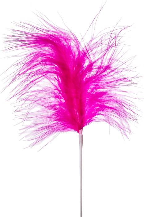 7" Feather Picks Hot Pink Pkg/12