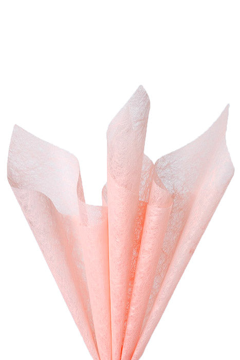 22.5" Non-Woven Fiber Tissue Sheet Pink Pkg/15