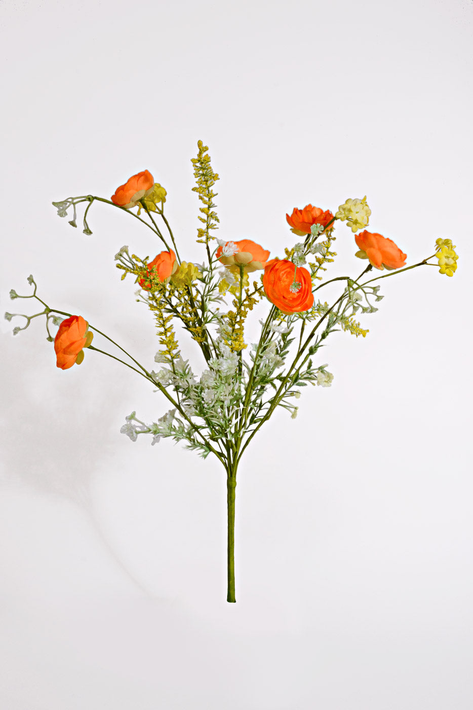 21.5&quot; Silk Ranunculus Mixed Orange