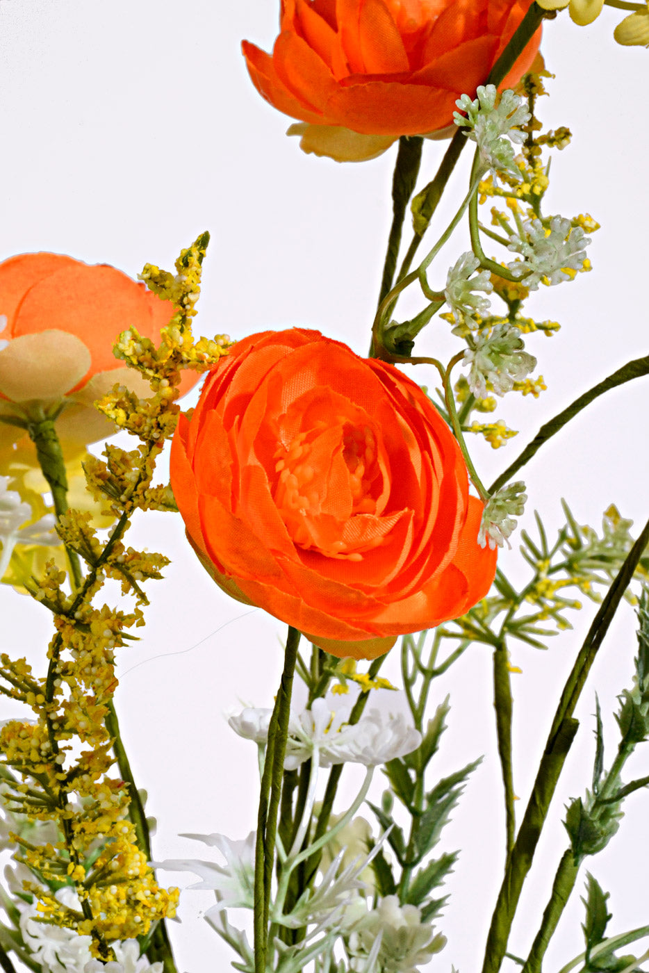 21.5&quot; Silk Ranunculus Mixed Orange
