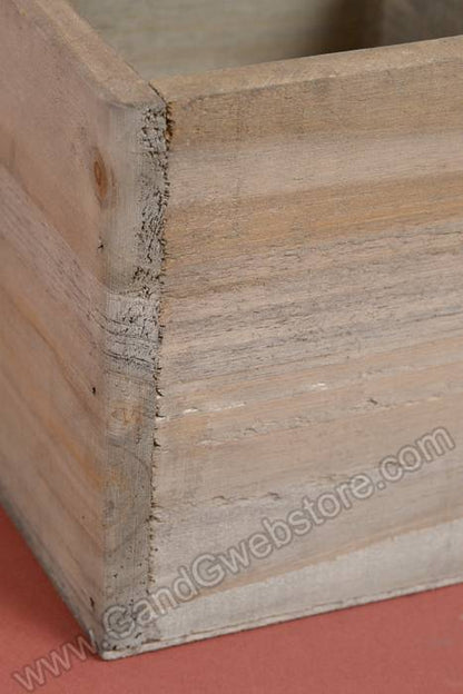 4" X 4" X 4" Woodland Planter Brown