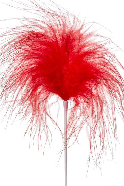 7" Feather Picks Red Pkg/12