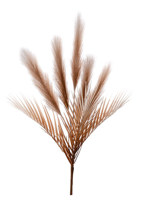 28" Pampas Grass Spray Brown