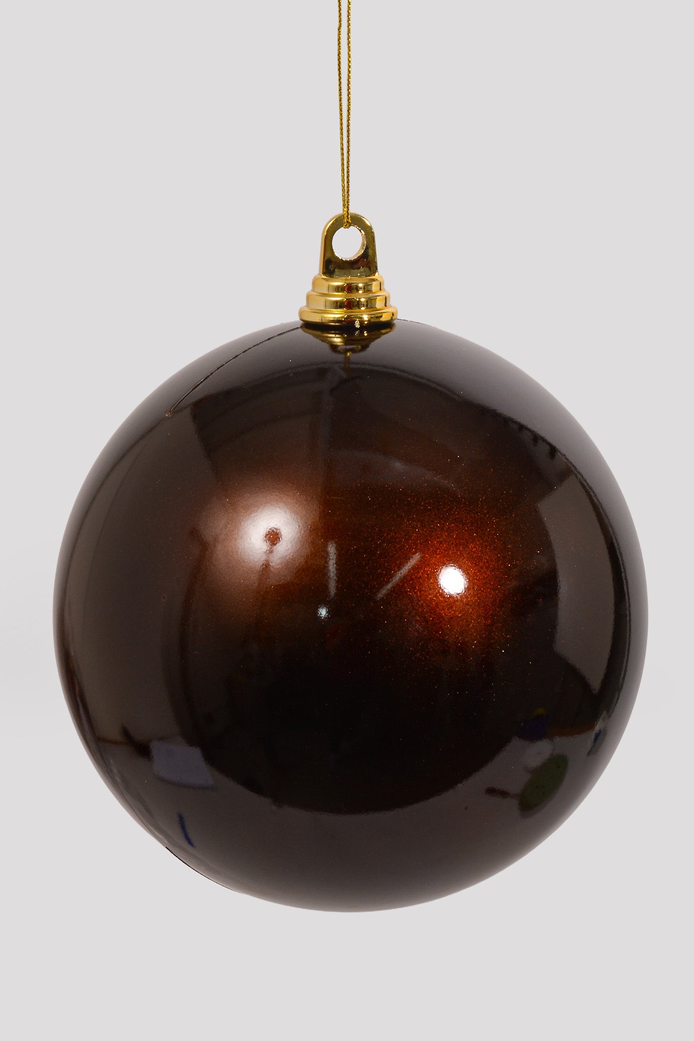 200MM Shiny Ornament Ball Chocolate