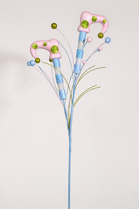 28.5" Elf Shoe Spray Blue/Pink