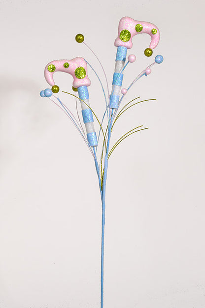 28.5" Elf Shoe Spray Blue/Pink