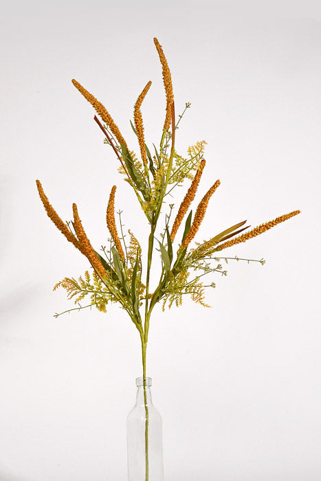 34" Grass/Tail Stem Mustard/Green