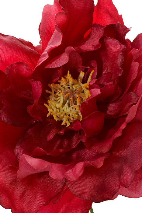 9" Silk Peony Pick Hot Pink