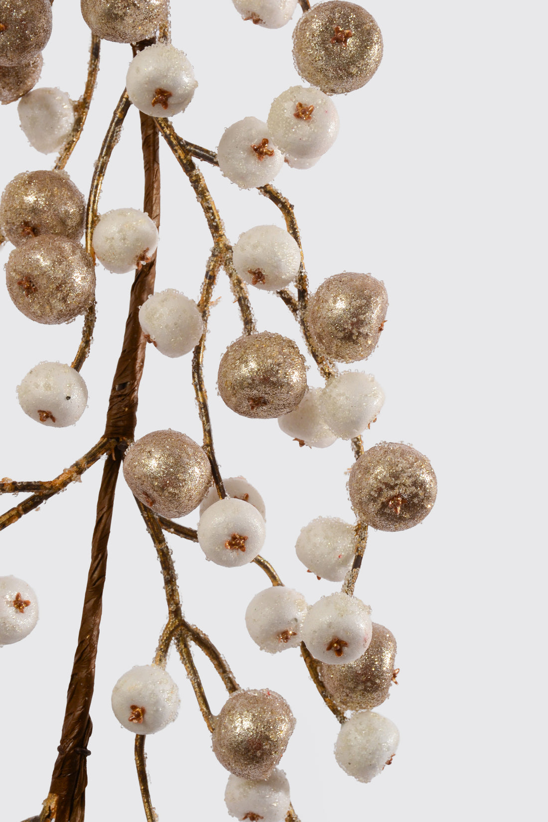 6Ft Mini Crabapple Garland Champagne/White