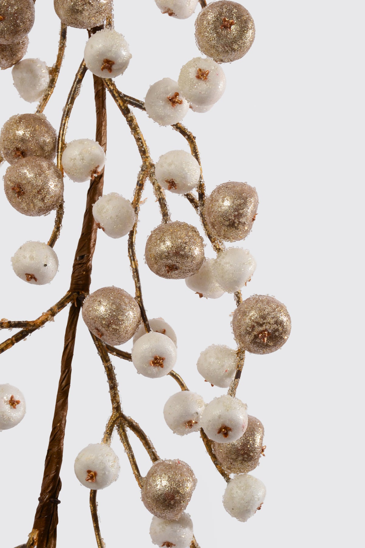6Ft Mini Crabapple Garland Champagne/White