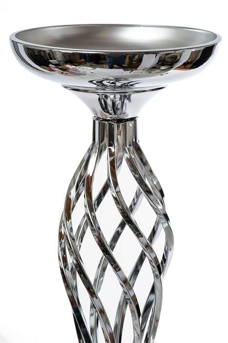 22.5&quot; Metal Bouquet Stand Silver