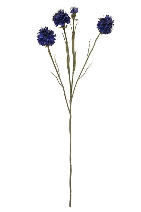 24" Silk Cornflower Spray (Blue)