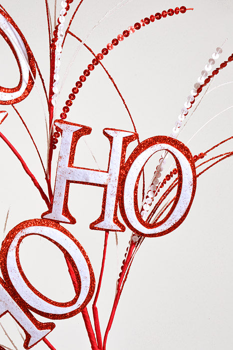 32" Ho Ho Spray Red/White
