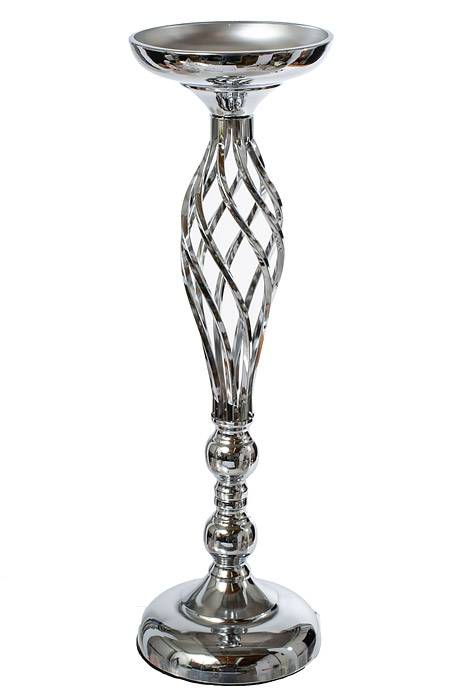 20&quot; Metal Bouquet Stand Silver