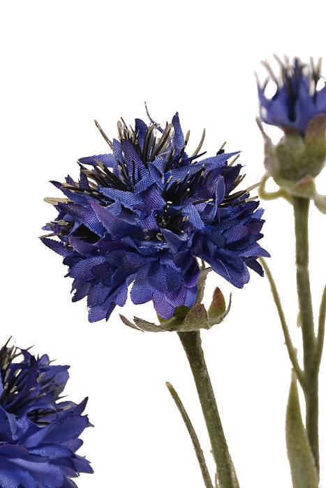 24" Silk Cornflower Spray (Blue)