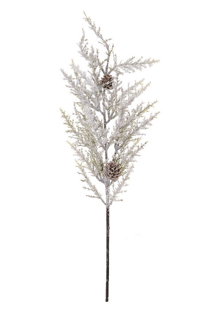 26" Snow Cedar Spray White/Green