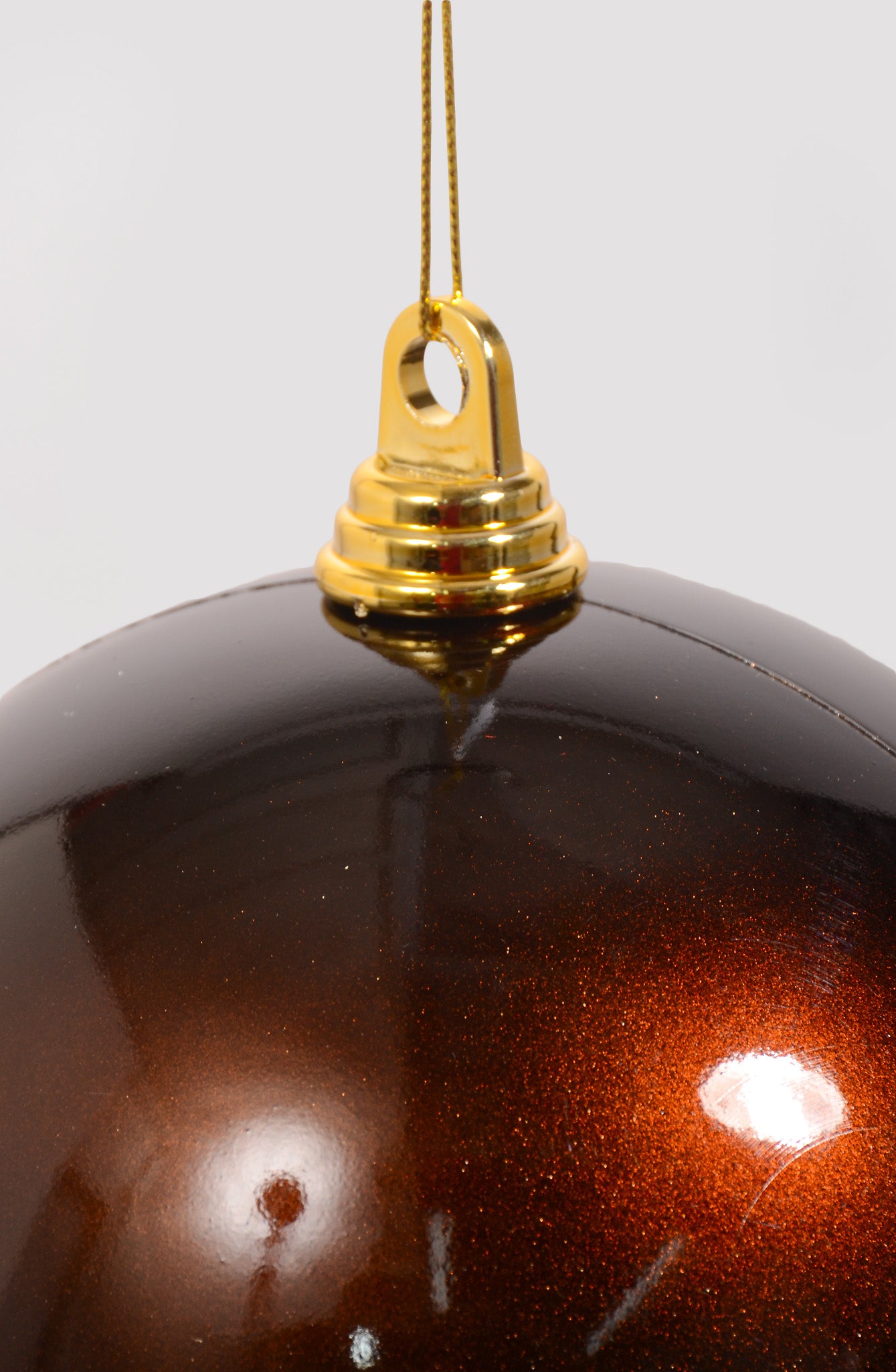 200MM Shiny Ornament Ball Chocolate