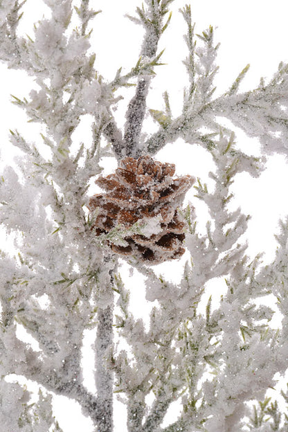 26" Snow Cedar Spray White/Green