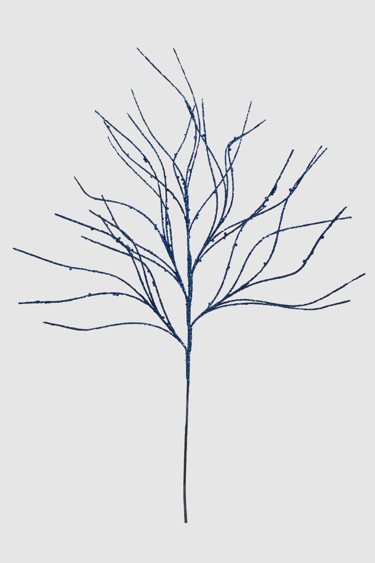 36" Twig Glitter Spray Royal Blue