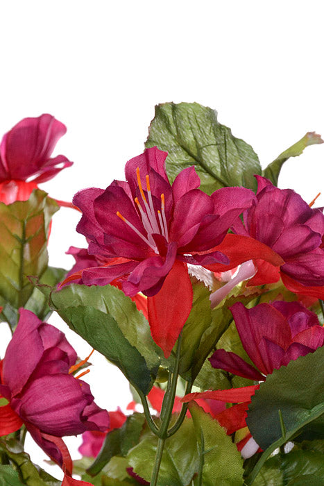 20&quot; Silk Fuchsia Hanging Bush Violet/Red