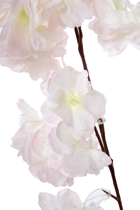 39" Silk Cherry Blossom Spray Light Pink