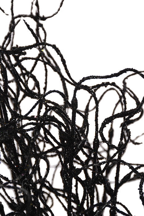 20" Glitter Wild Grass Bush Black
