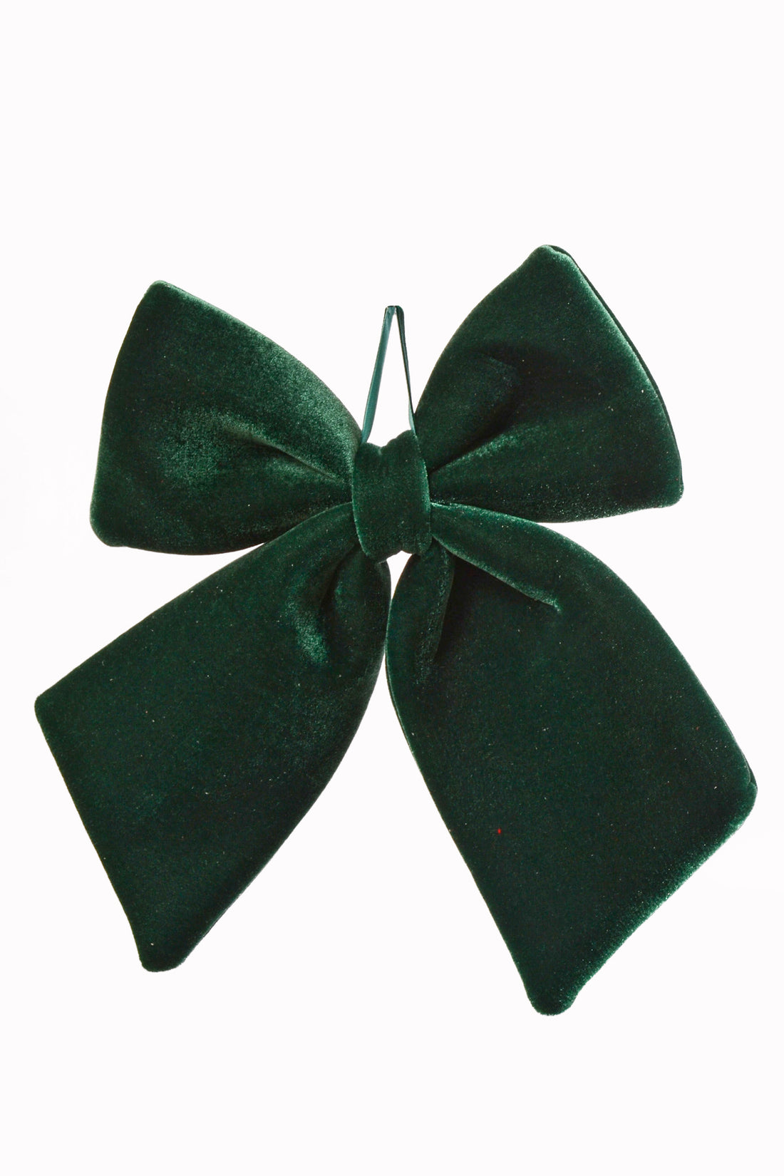 11" X 13.5" Velvet Bow Green
