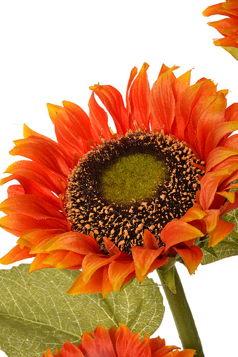 39" Silk Sunflower Spray Orange