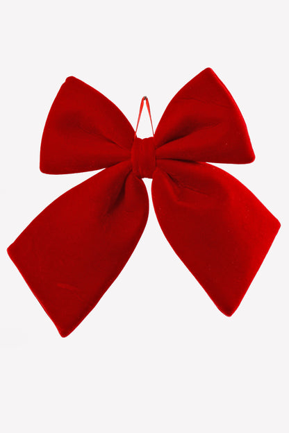 11" X 13.5" Velvet Bow Red