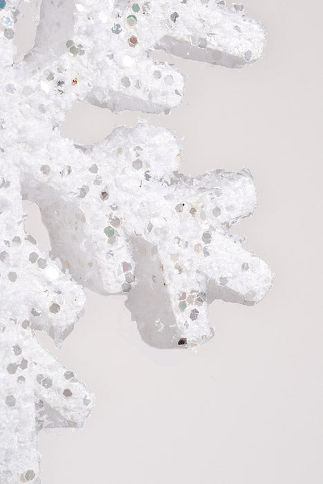 19" Snowflake Spray White