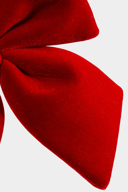 11" X 13.5" Velvet Bow Red