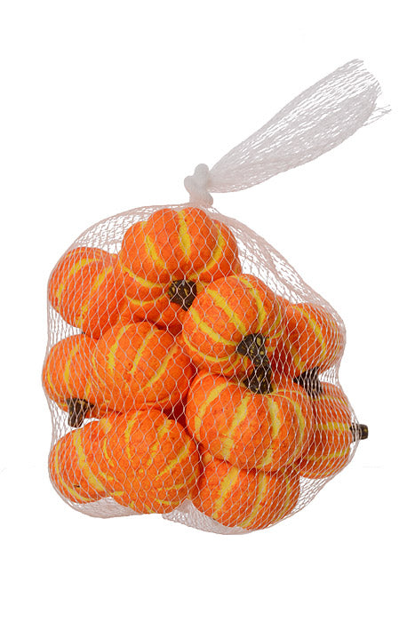 1.5" X 2" Mini Pumpkin Bag Orange Pkg/16