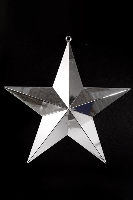 24" Plastic Shinny Star Silver