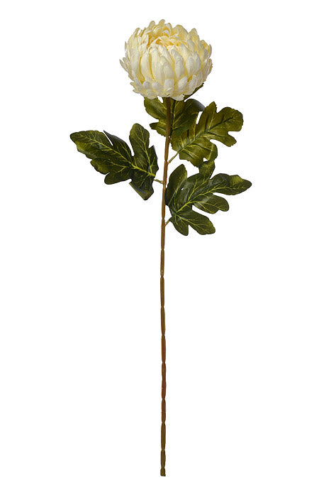 29" Silk Chrysanthemum Spray White