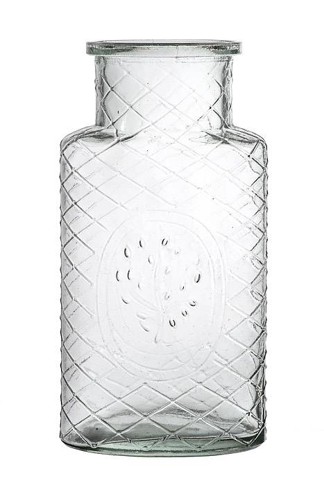 10" X 5.25" Glass Vase Clear