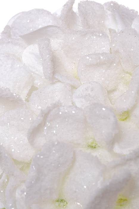 27" Snowed Hydrangea Spray (White)
