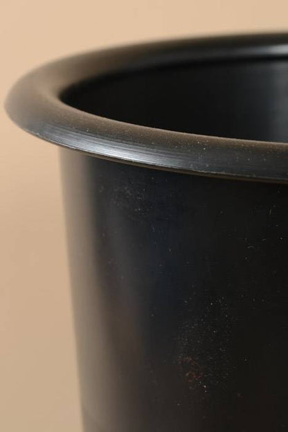 15.5" X 9.5" Plastic Stock Vase Black